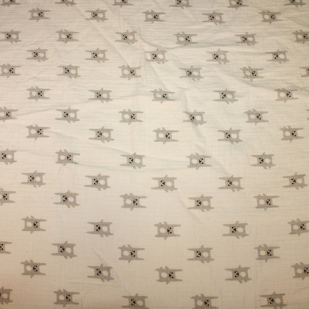 Aden Cotton Muslin Fitted Crib Sheet Bunny Good condition